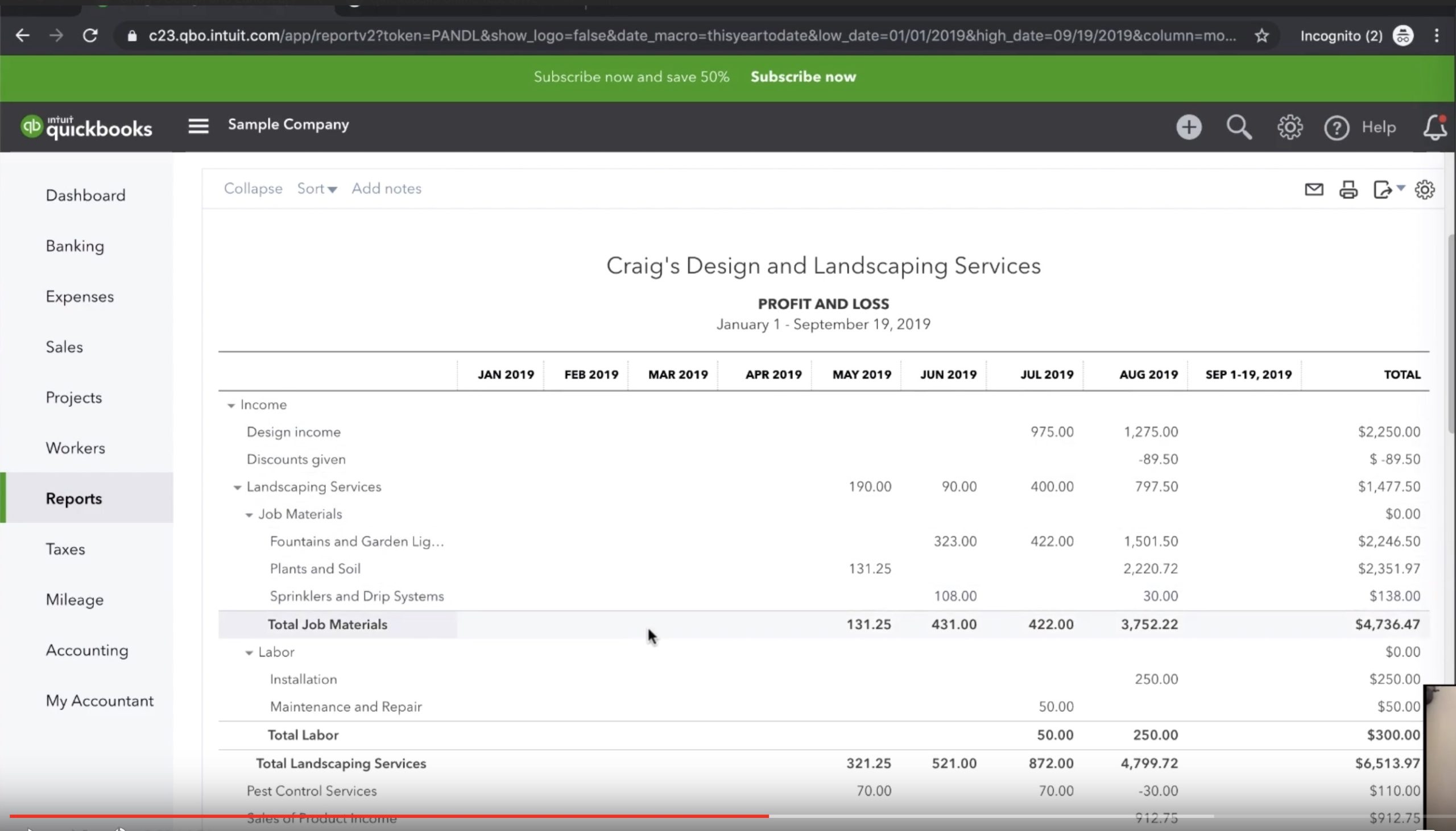 how to review profit and loss by month in quickbooks online gentle frog bookkeeping custom training credit card statement ing depreciation fund balance sheet