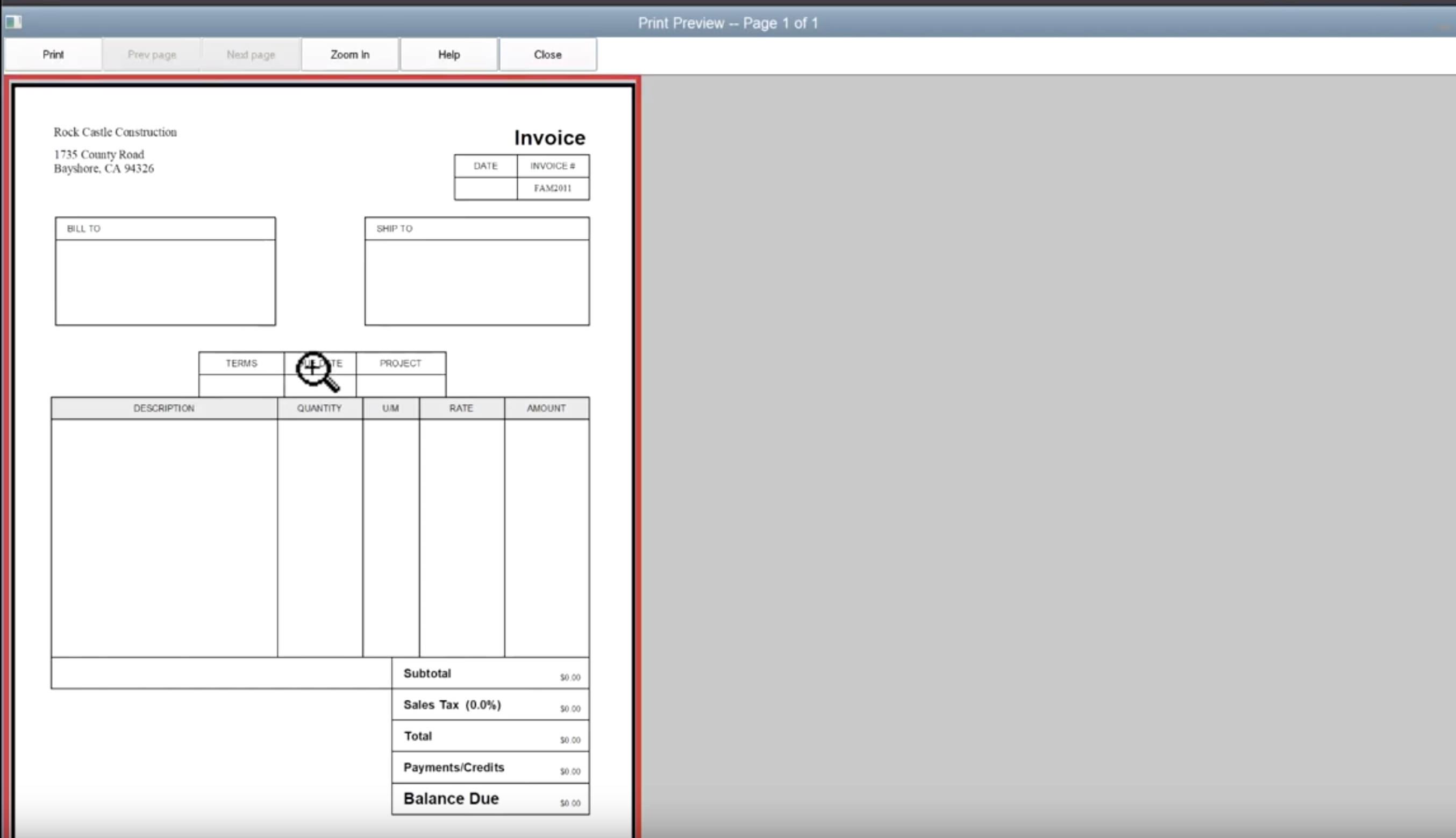 Get Quickbooks Email Invoice Template PNG