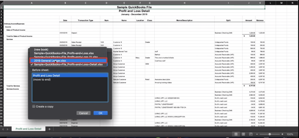 Copying a sheet in Excel