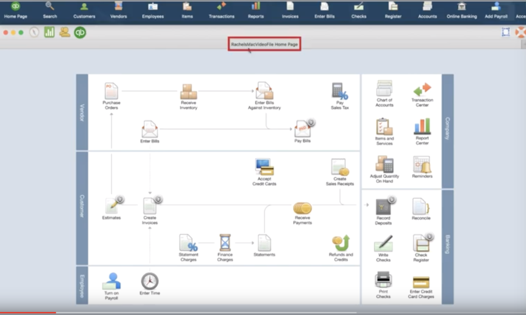 Loading Quickbooks Desktop sample file