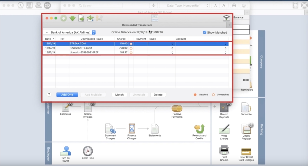 Classifying transactions