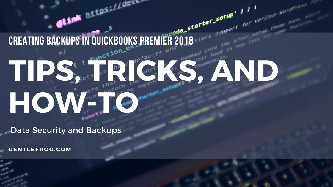QuickBooks Backups