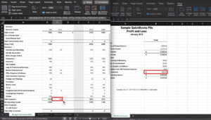 Copying cells with formulas in Excel.