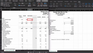 Comparing data in our budget, here we have an overage.