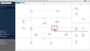 Selecting Receive Payments from the Quickbooks homepage