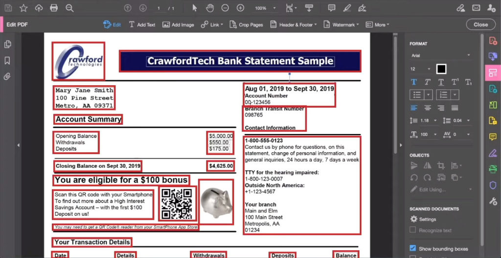 Editing a PDF in Acrobat Pro DC