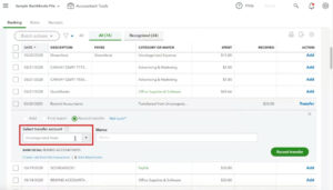 Mislabeled Transfer to Uncategorized Asset Account in QuickBooks Online