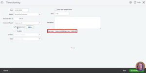 QuickBooks Online Time Activity time tracking filled in