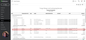 Looking for discrepancies in the Transaction Report in QuickBooks Online