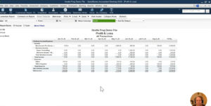 Profit & Loss report as month-over-month in QuickBooks Desktop