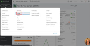 Entering an expense in QuickBooks Online