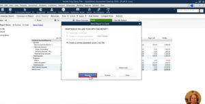 Downloading the Profit & Loss report as an Excel file in QuickBooks Desktop