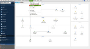 QuickBooks Desktop menu Banking -> Use Register