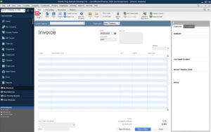 Using the back arrow to find an invoice in QuickBooks Desktop