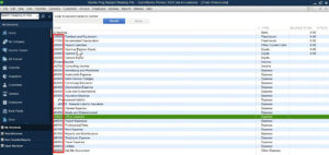 Account numbers added to accounts in QuickBooks Desktop Chart of Accounts