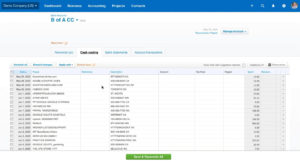 Cash Coding tab in Xero