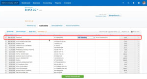 Reconciling transactions in Xero on the Cash Coding tab