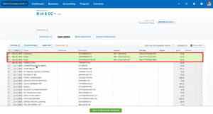 Checking off editing transactions on the Cash Coding screen in Xero