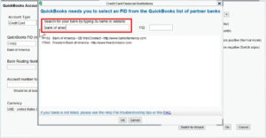 FID search in pdf2qbo software