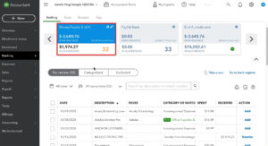 Imported bank transactions ready for review in QuickBooks Online