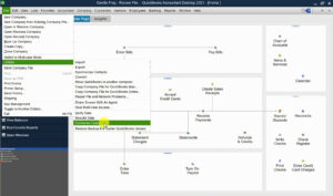 Navigating to Condensed Data in the File menu in QuickBooks Desktop