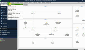 Opening the Chart of Accounts from the main menu in QuickBooks Desktop