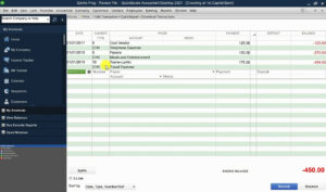 Checking the Chart of Accounts in QuickBooks Desktop