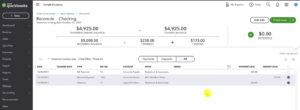 Checking off transactions that match you bank statement while reconciling QuickBooks Online