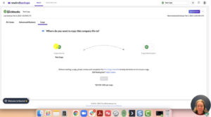 Rewind QuickBooks backup app user interface Copy tab