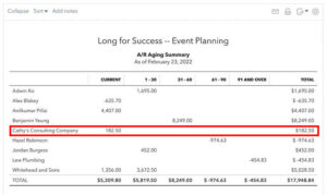 A/R Aging Summer report QBO Canada