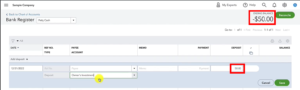 Deposit into Owner's Investment for a Petty Cash account in QuickBooks Online