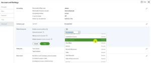 Editing the Discount account in the settings in QuickBooks Canada