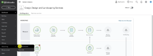 Navigating to the Chart of Accounts in QuickBooks Online