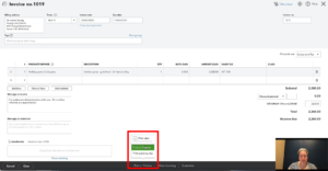 Print or Preview invoice in QBO Canada