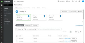 Bank Transaction in QuickBooks Online
