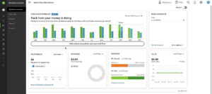 Business Overview screen in QuickBooks Online