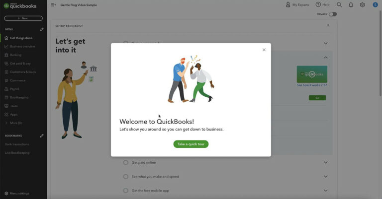 How to Set Up A New QuickBooks Online Account - Gentle Frog Bookkeeping ...