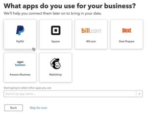 What apps do you use for your business? QuickBooks Online setup question.