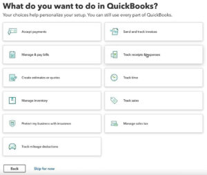 What do you want to do in QuickBooks? QuickBooks Online setup question.