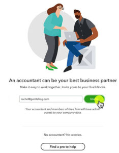 Invite and accountant to your QuickBooks.