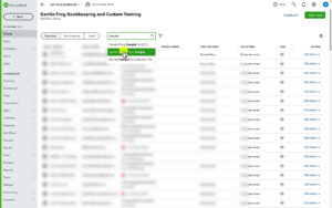 Searching for a client in QuickBooks Accountant