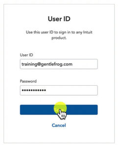 Updating Intuit Account User ID.