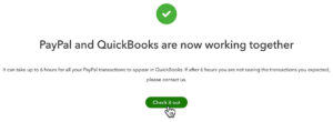 PayPal transactions loading into QuickBooks Online.
