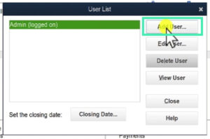 Adding a user in QuickBooks Desktop