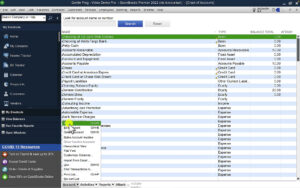 Creating a new account in the Chart of Accounts in QuickBooks Desktop.