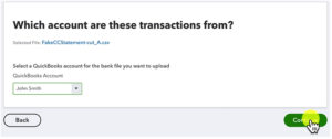 Select which transaction to match imported transactions to in QuickBooks Online