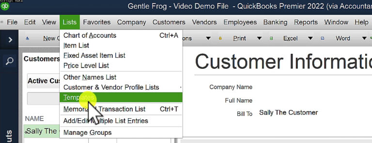 How to Create a Customer Statement in QuickBooks Desktop - Gentle Frog ...