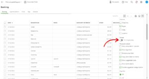 Turn on grouping toggle in the settings of the Bank Feed in QuickBooks Online.