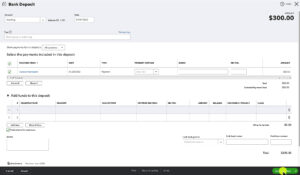 Disconnecting a check from a bank deposit and connecting it to a payment in QuickBooks Online.