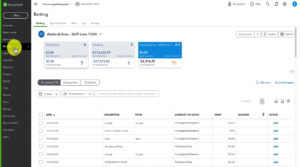 The Banking screen in QuickBooks Online.